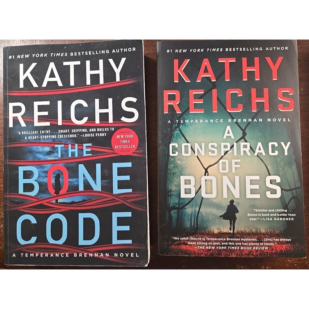 The Bone Code & A Conspiracy of Bones by  Reichs, Kathy (2 paperback books)